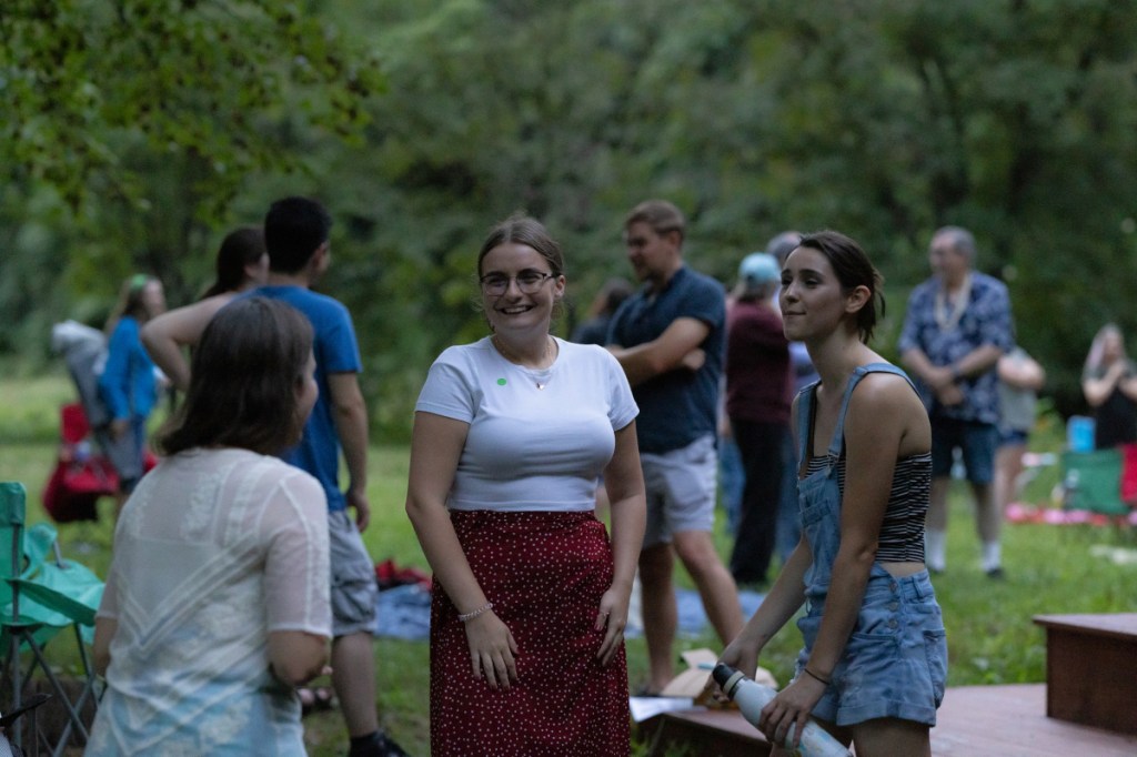Aili, MaryBeth, and Katie chat after the show